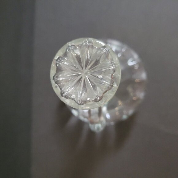 Vintage Anchor Hocking Clear Glass Cruet Oil Vinegar Syrup Decanter Star Stopper - Picture 4 of 10